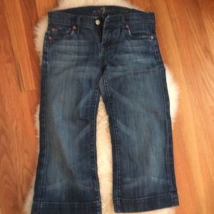 7 for all mankind cropped jeans